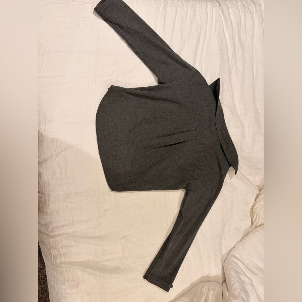 Zara Charcoal Gray Button-Down Kids Shirt